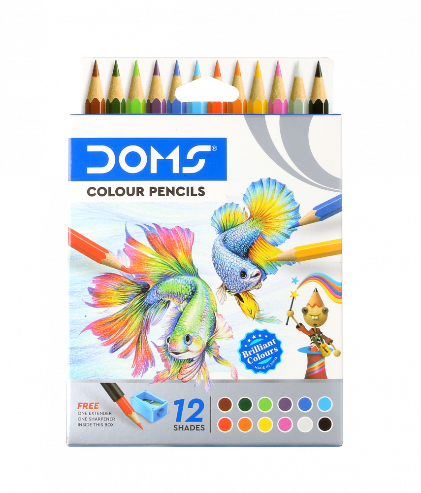 DOMS Colour Pencils – 12 Shades