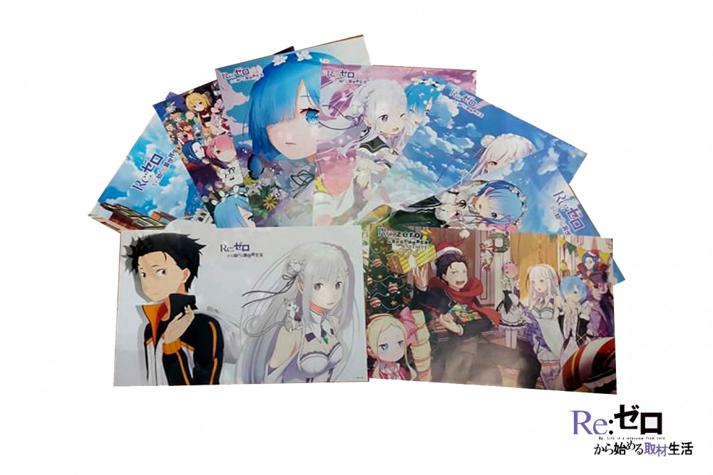 Re: Zero Anime Posters (Set Of 8 Pcs)